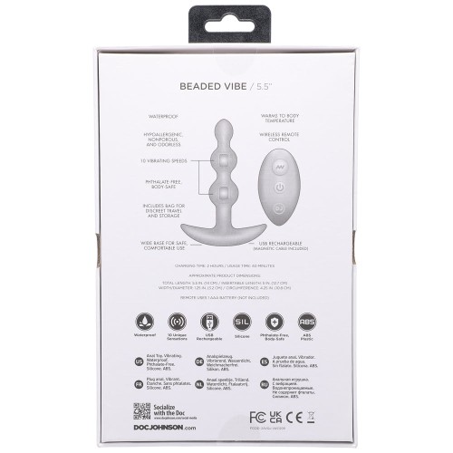 A-Play BEADED VIBE Rechargeable Silicone Anal Plug