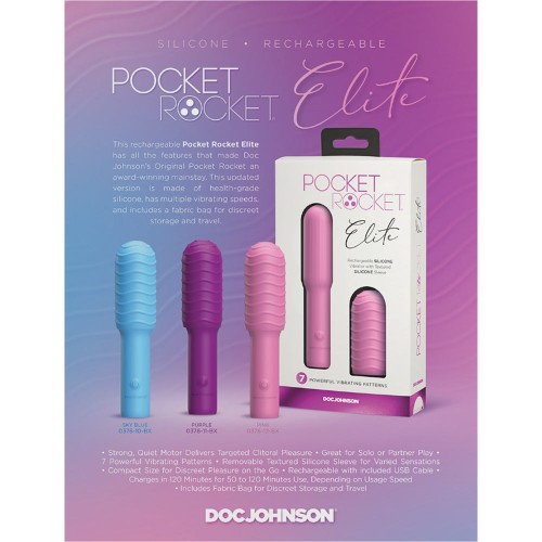 Pocket Rocket Elite Bullet Recargable para Placer Clitoriano