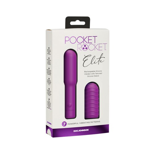 Pocket Rocket Elite Rechargeable Bullet with Sleeve