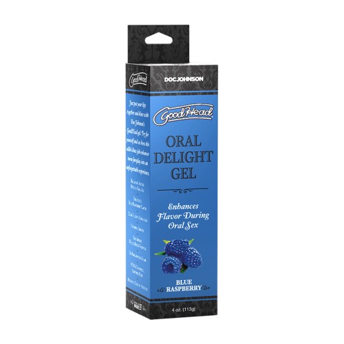 Gel Oral GoodHead de Frambuesa Azul para Mayor Placer