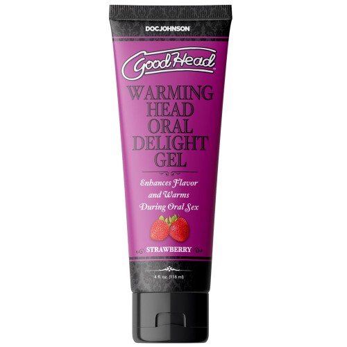 GoodHead Gel Caliente para Placer Oral Sabor Fresa 4 oz.