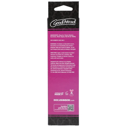 GoodHead Gel Caliente para Placer Oral Sabor Fresa 4 oz.