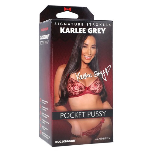 Stroker Karlee Grey ULTRASKYN Pocket Pussy - Placer Realista