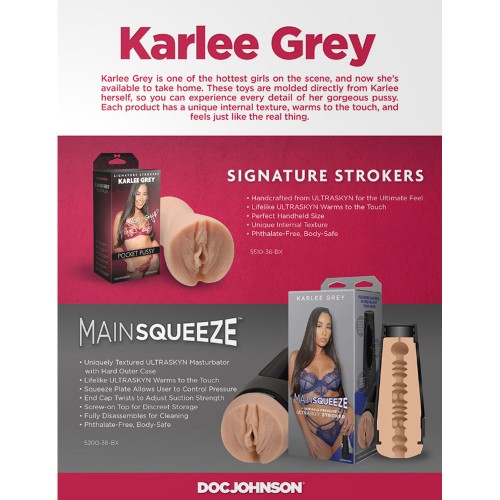 Signature Strokers Karlee Grey ULTRASKYN Pocket Pussy - Lifelike Pleasure