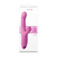 Luxe Nova Rechargeable Thrusting and Throbbing Stimulator Pink