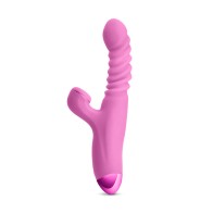 Luxe Nova Rechargeable Thrusting and Throbbing Stimulator Pink