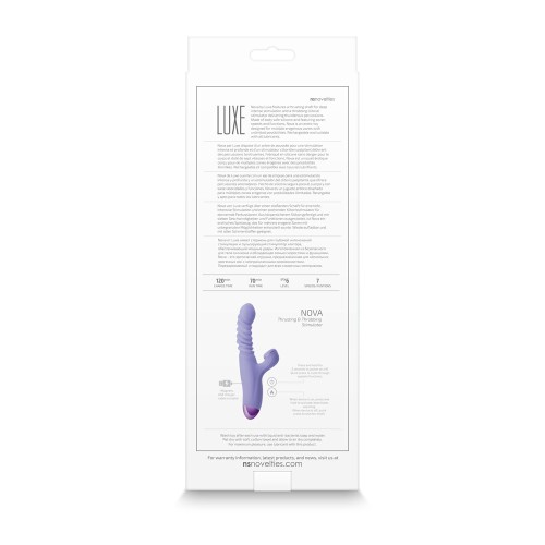 Luxe Nova Rechargeable Thrusting Vibrator for Intense Stimulation