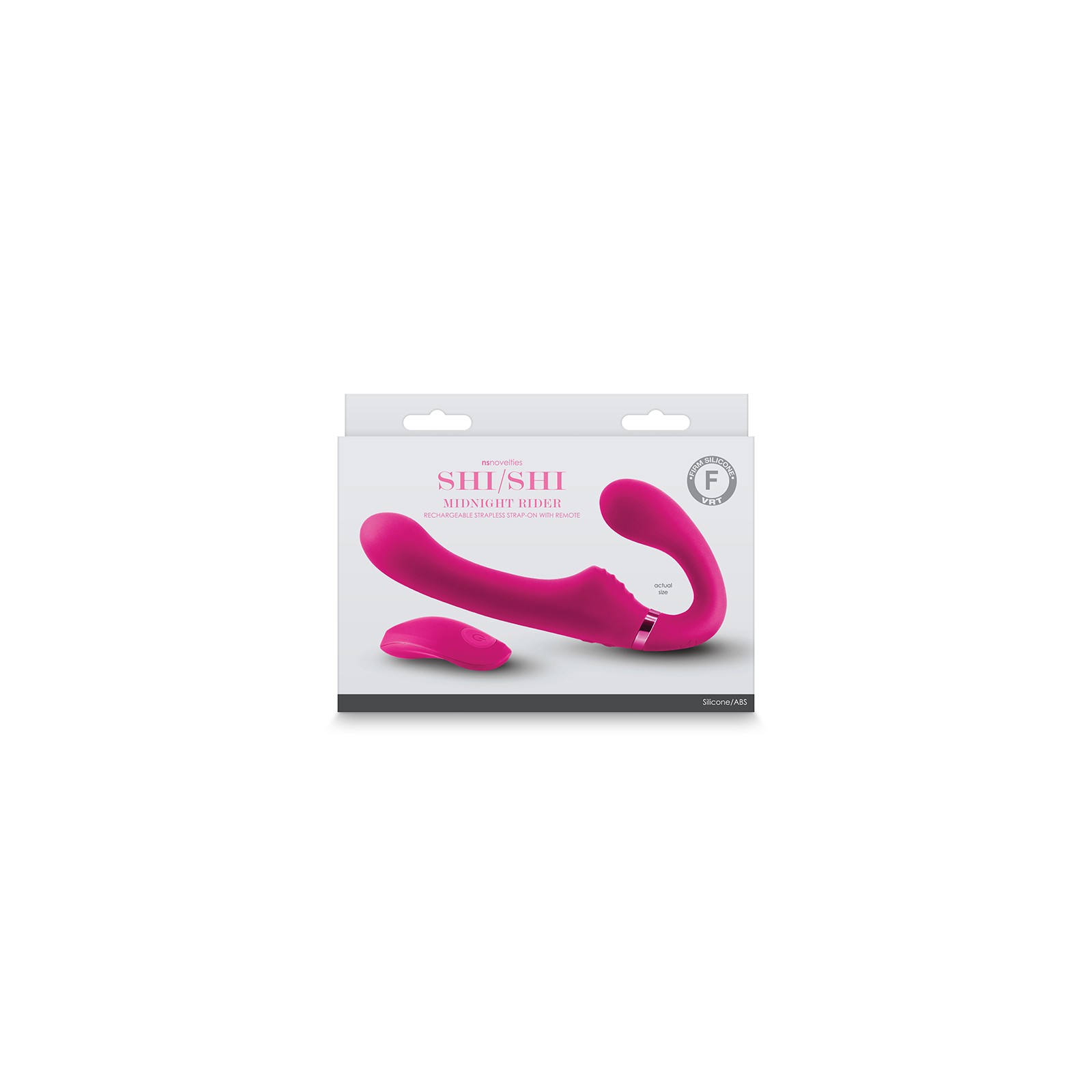 ShiShi Midnight Rider Vibrating Strapless Strap-On Pink