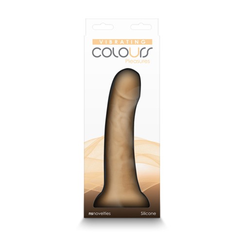 Dildo Vibrador de 7 Pulgadas Colours Pleasures - Diversión Vibrante