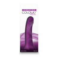 Colours Pleasures 7 in Vibrating Dildo Purple