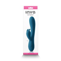 Vibrador Recargable INYA Luv Bunny - Verde Oscuro