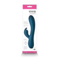 Vibrador Recargable INYA Luv Bunny - Verde Oscuro