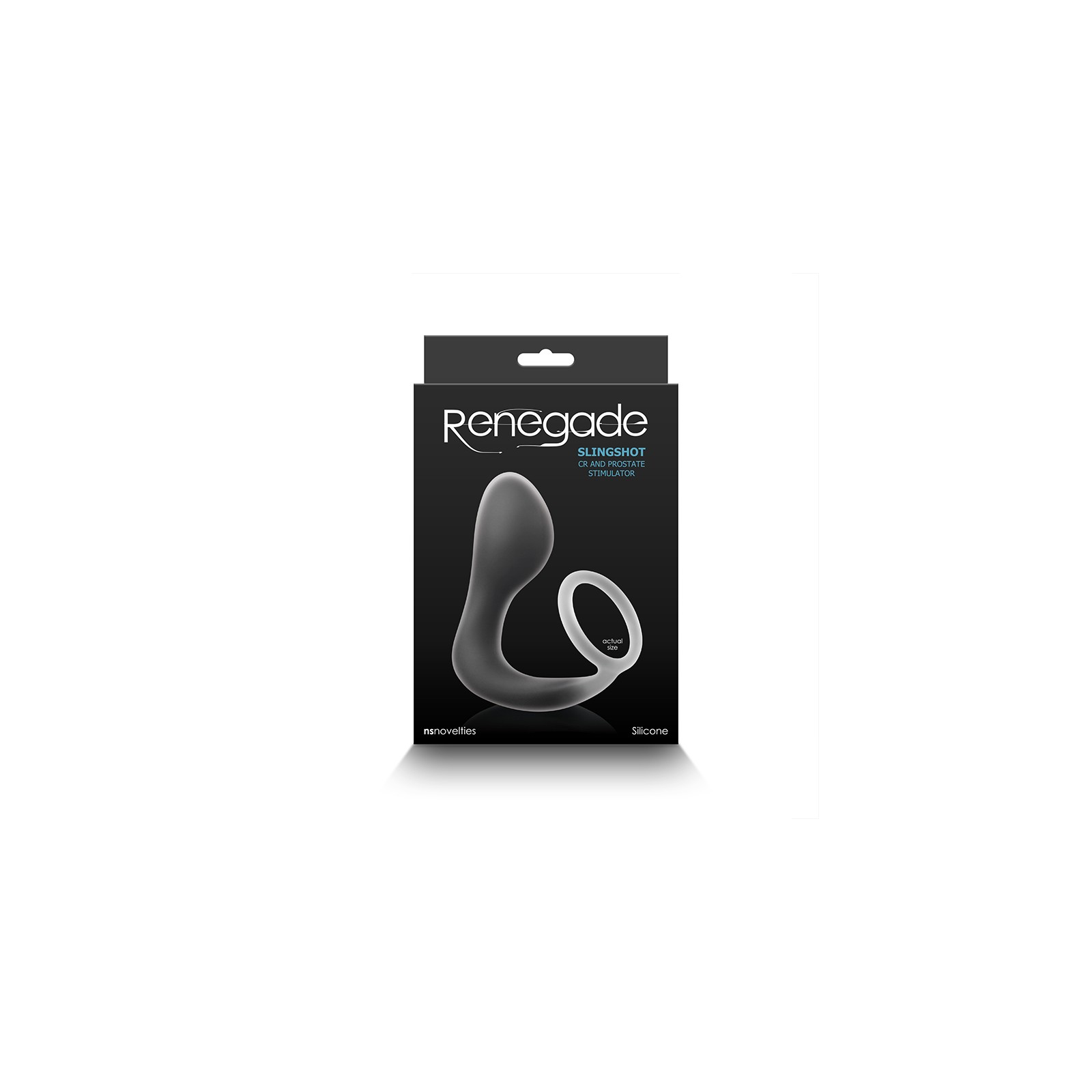 Anillo para Pene y Estimulador Prostático Renegade Negro