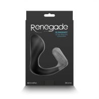 Anillo para Pene y Estimulador Prostático Renegade Negro