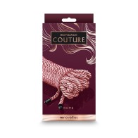 Cuerda de Bondage Couture 25 ft. Rosa Oro - Restricción Elegante