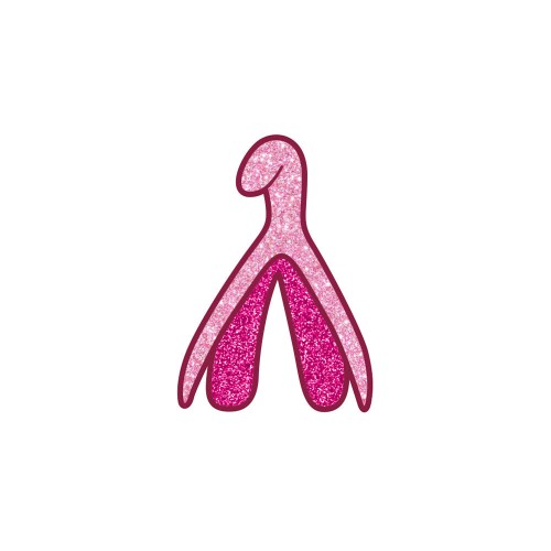 Clitoris Pin Fun Glitter Accessory