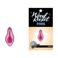 Vulva Glitter Lapel Pin Fun Accessory