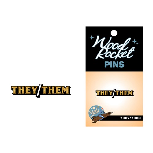 They/Them Pronoun Enamel Pin