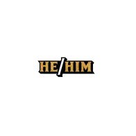 He/Him Pronoun Soft Enamel Lapel Pin