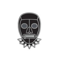 Funny Black Bondage Mask Pin