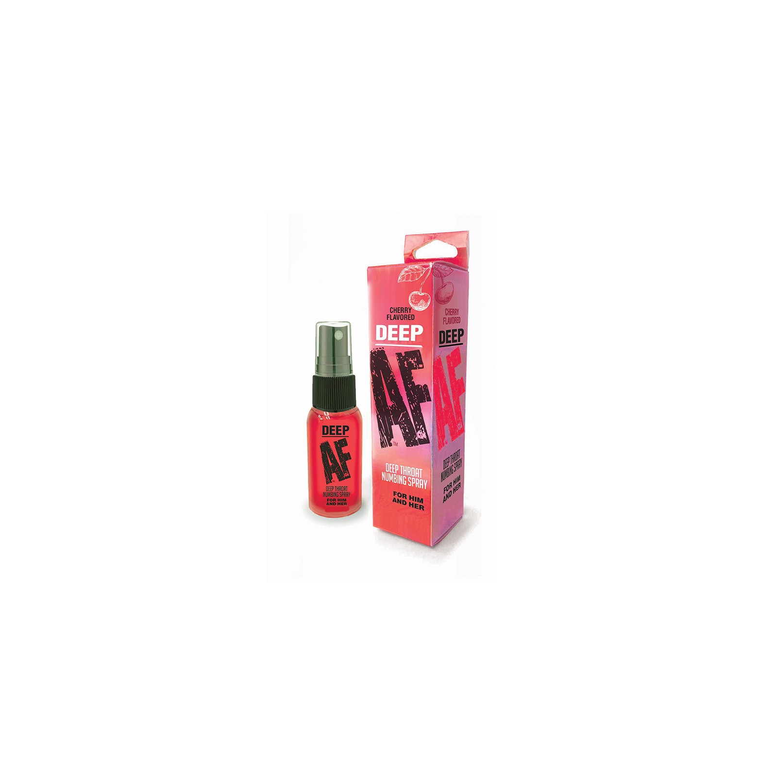 Deep AF Cherry Flavored Numbing Spray - Comfort for Oral Play