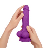 FemmeFunn Vortex Turbo Baller 2.0 Dildo Vibrante y Rotativo Púrpura