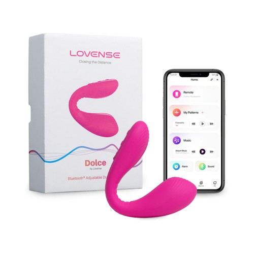 Lovense Dolce Bluetooth Adjustable Dual Vibrator - Personalized Pleasure