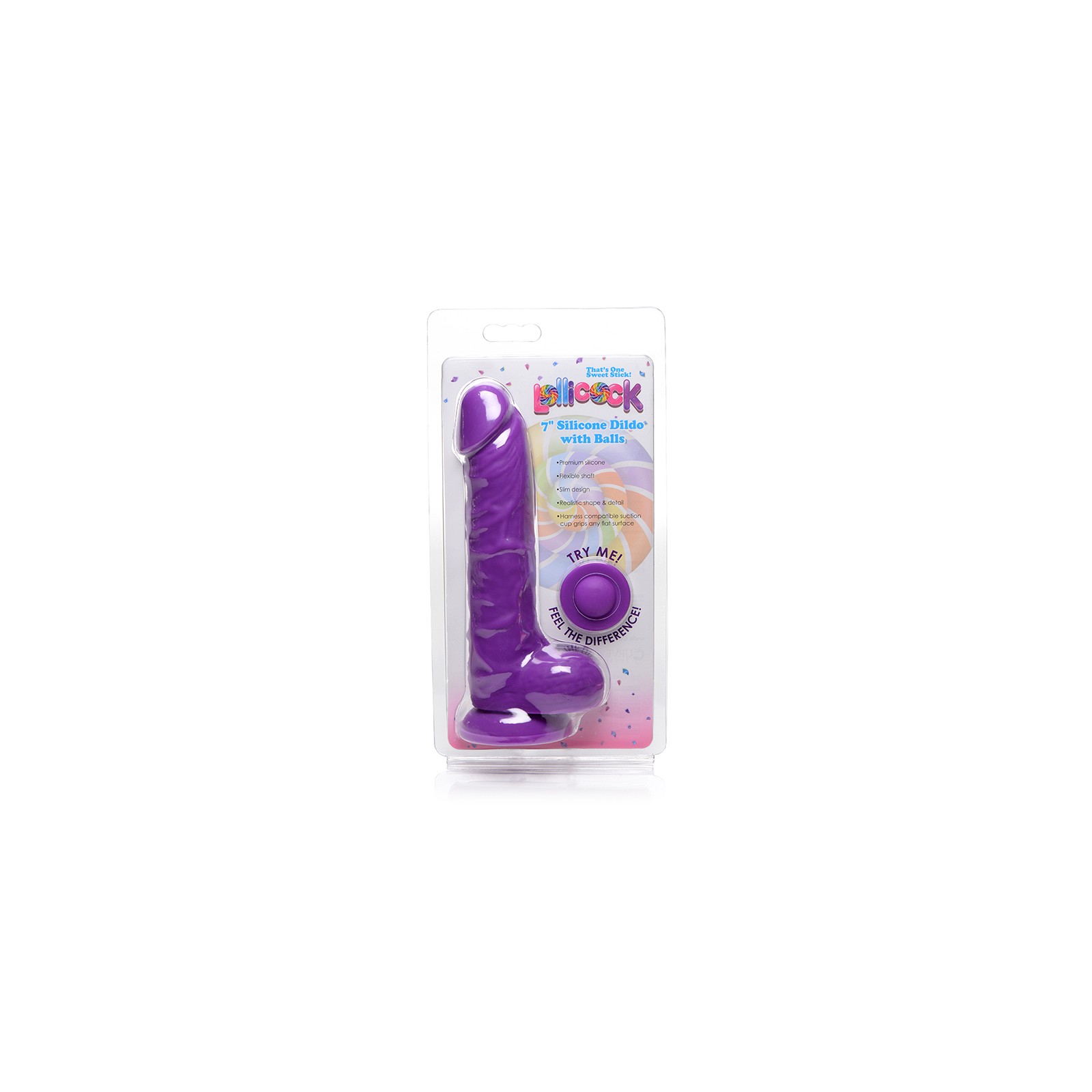 Curve Toys Lollicock 7 in. Dildo con Ventosa