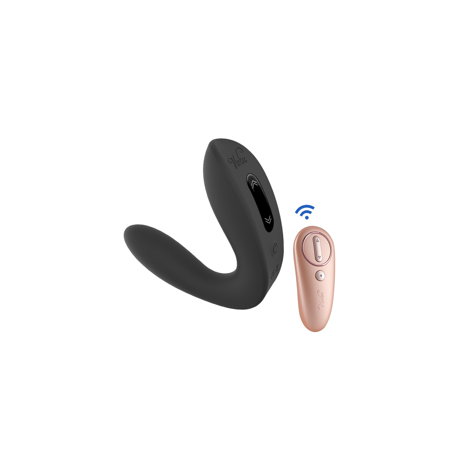 Hercules Remote C-Shape Vibrating Plug - Black