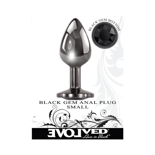 Plug Anal Pequeño Evolved con Joya Negra