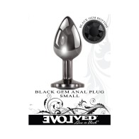 Evolved Black Gem Small Anal Plug