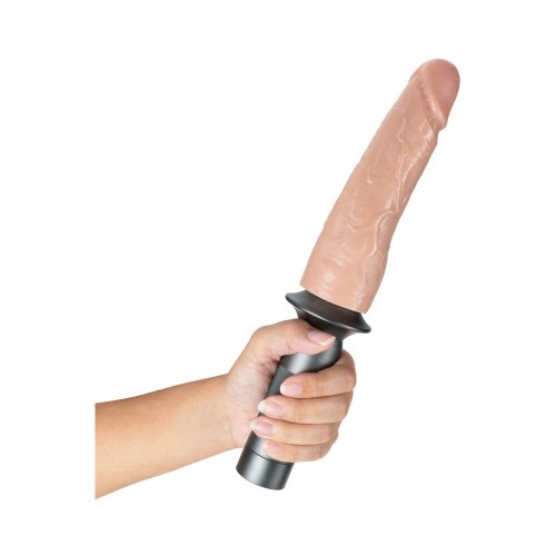 Blush Lock On Karbonite Dildo with Handle - Realistic Pleasure