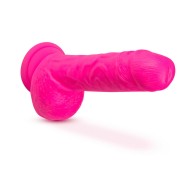 Dildo Dual Density Neo Elite 9 in. Rosa Neón