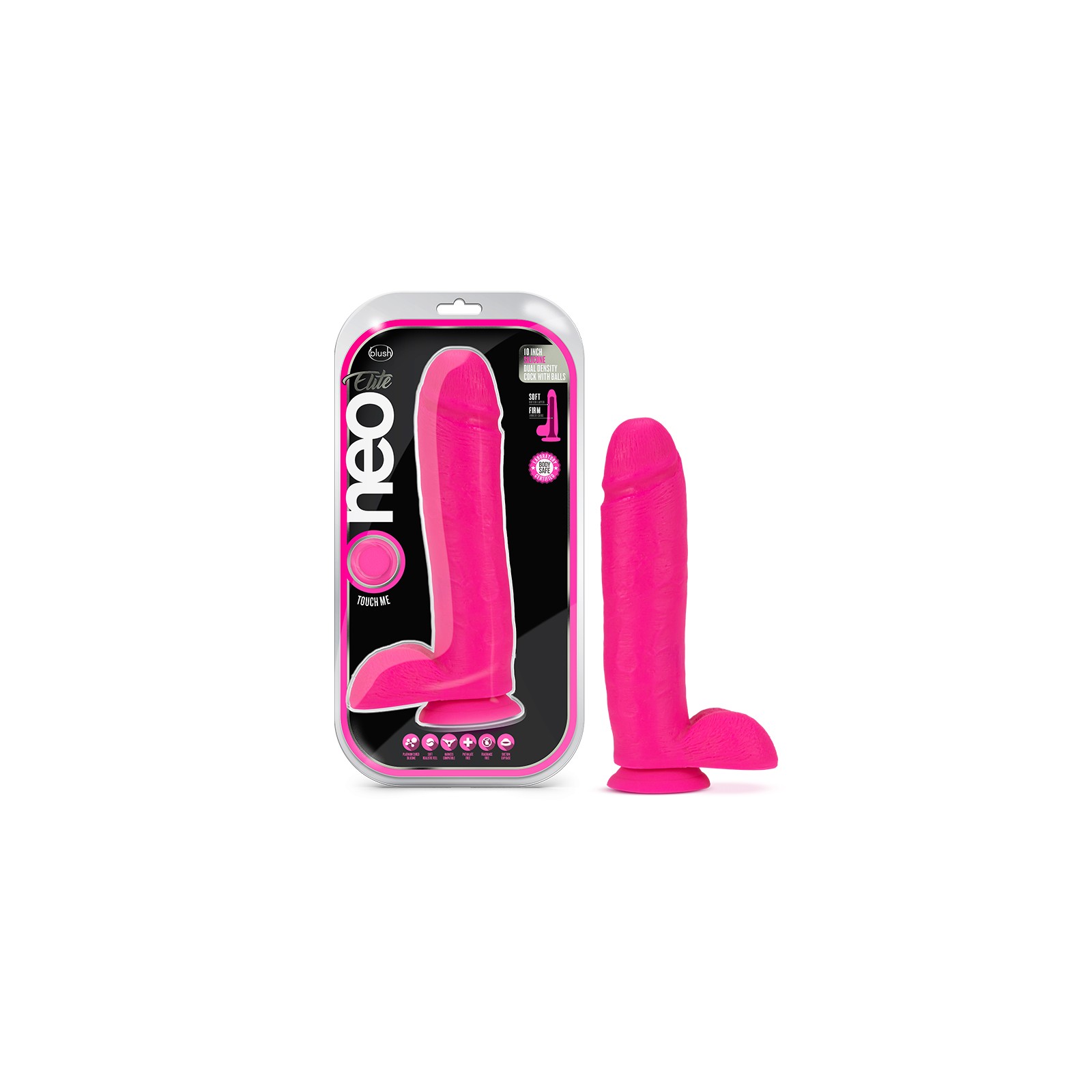 Dildo de Densidad Dual Neo Elite de 10 Pulgadas