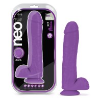 Dildo de Doble Densidad Neo Elite de 11 Pulgadas en Púrpura Neón