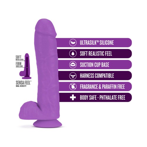 Neo Elite 11 Inch Neon Purple Dual Density Dildo