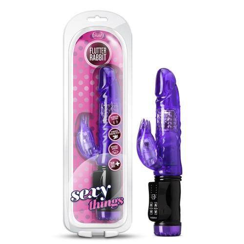 Sexy Things Flutter Rabbit Vibrador de Doble Estimulación Púrpura