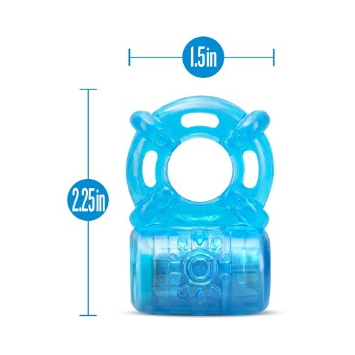 Stay Hard Rechargeable Vibrating Cockring Blue