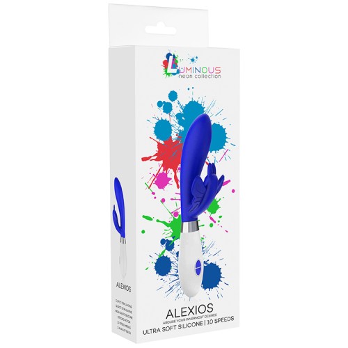 Vibrador de Doble Estimulación Luminous Alexios de 10 Velocidades Azul