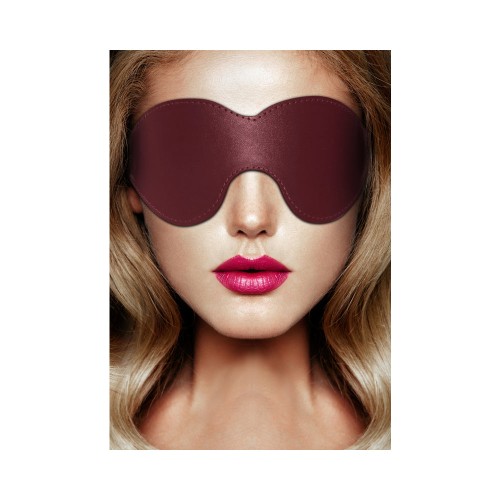 Ouch! Halo Eye Mask Blindfold Burgundy - Elegance Meets Sensation