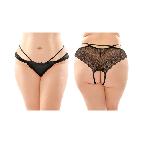 Fantasy Lingerie Posey Tanga Sin Entrepierna 6-Pack - Comodidad Seductora