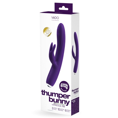 Vibrador Recargable Vedo Thumper Bunny - Estimulación del Punto G