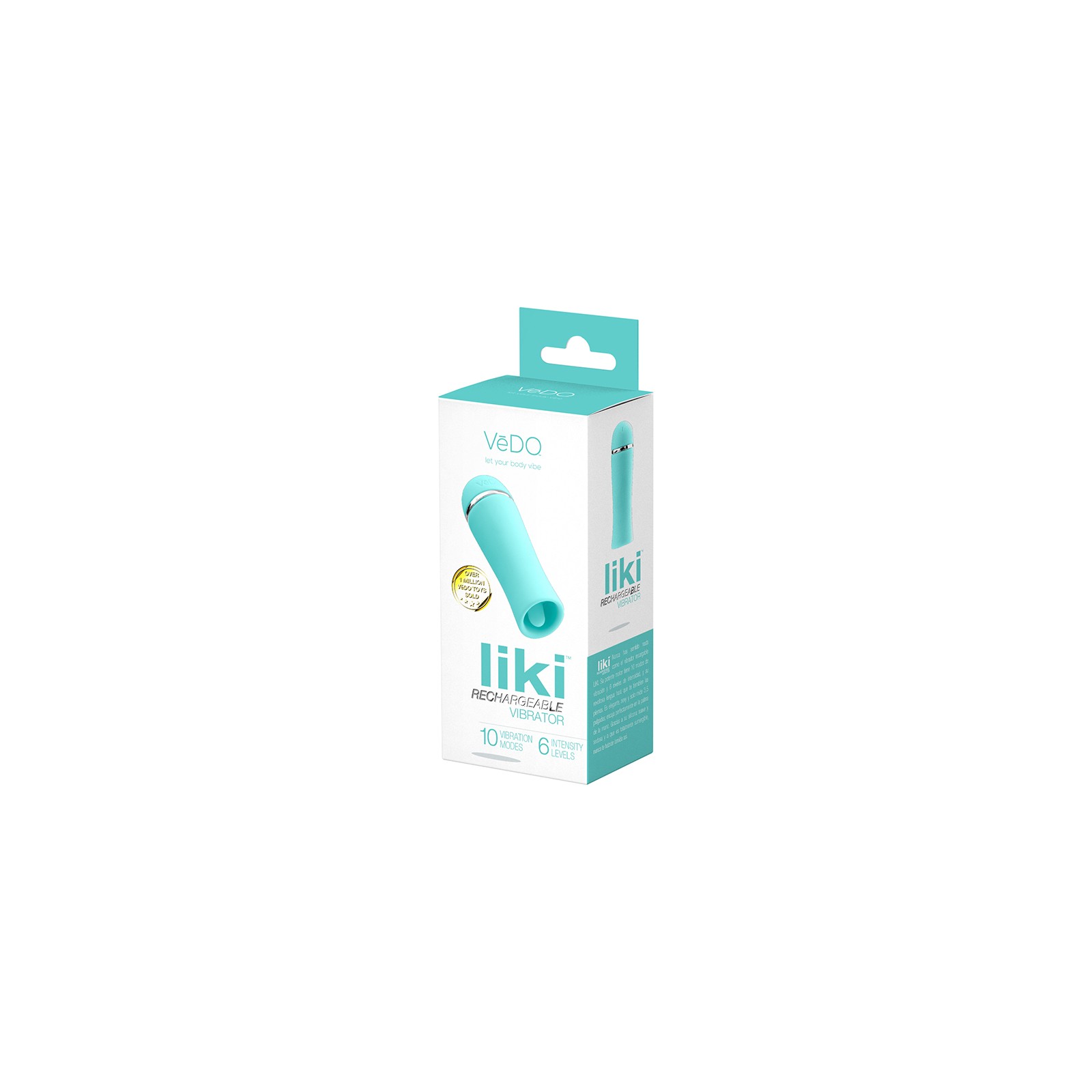 Vedo Liki Rechargeable Tease Me Vibe - Turquoise