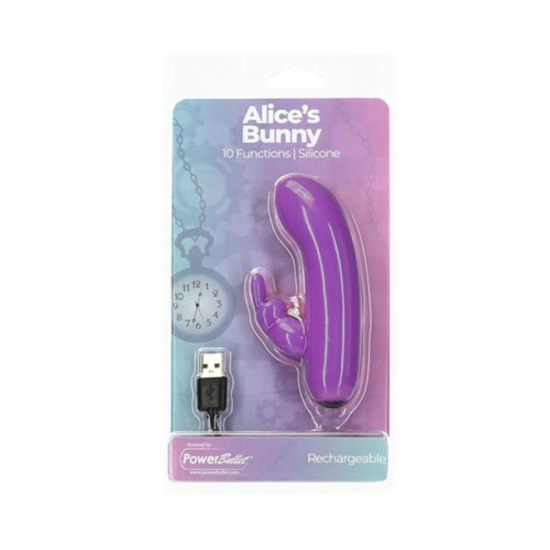 Vibrador Powerbullet Conejito de Alicia con Manga Removible