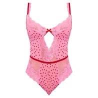 Magic Silk Teddy Balconette Tickled Pink S/M