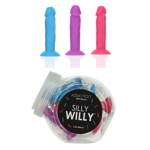 Addiction Silly Willy Mini Silicone Dildo Display