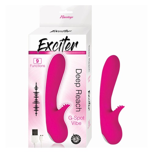 Exciter Deep Reach G-Spot Vibrator Pink