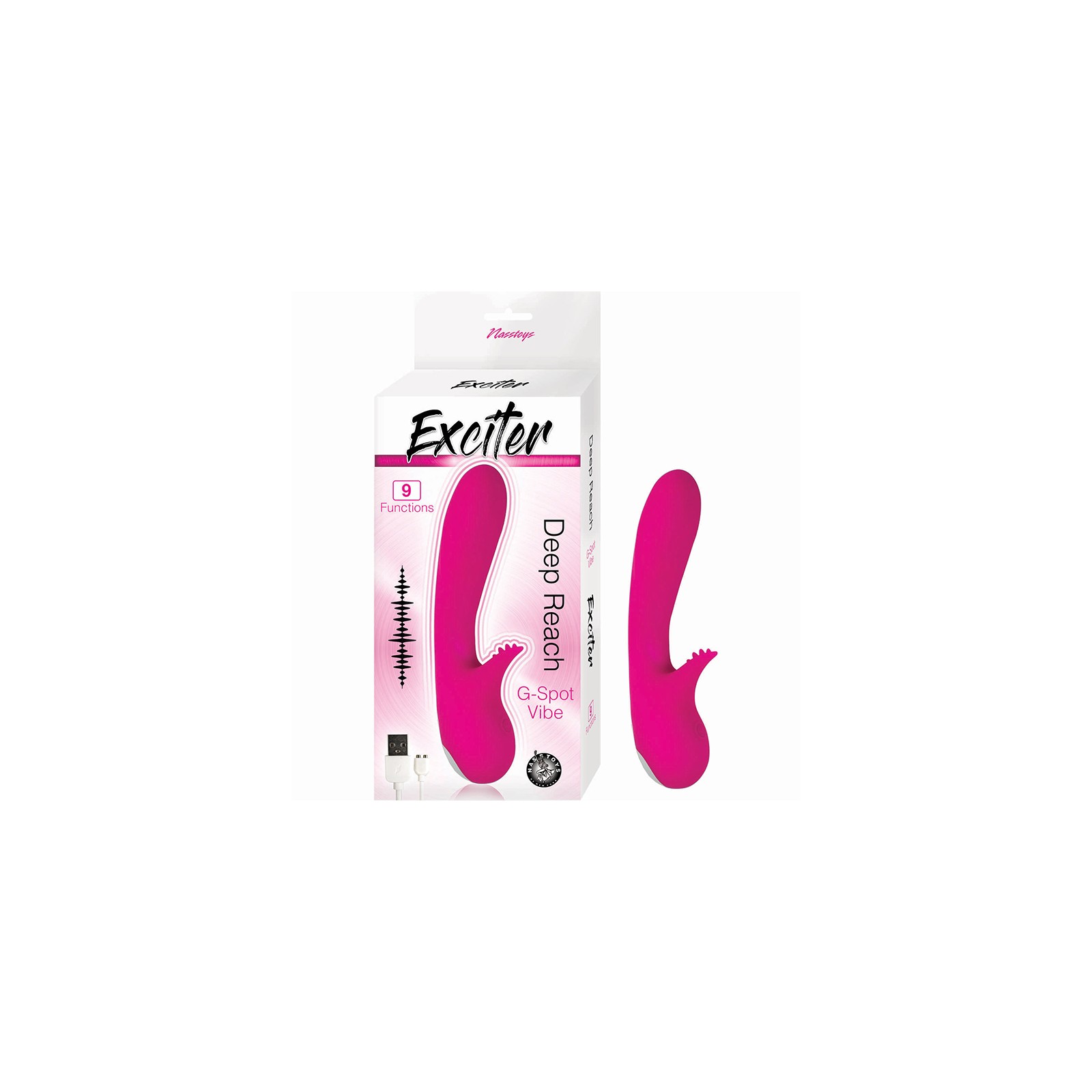 Exciter Deep Reach G-Spot Vibrator Pink