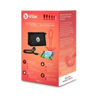 Plug Anal de Silicona Ponderada Vibrante b-Vibe 1 Recargable Naranja