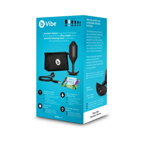 b-Vibe Plug Anales Vibrantes Snug 5 para Placer Anal